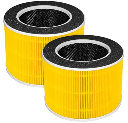 Facecool RP-AP088-F1 Ersatz-Filter kompatibel mit RENPHO RP-AP088W, RP-AP088, RP-AP088B Luftreiniger, RP-AP088-F1 und RP-AP088-F2, 2-Pack H13 HEPA Aktivkohlefilter
