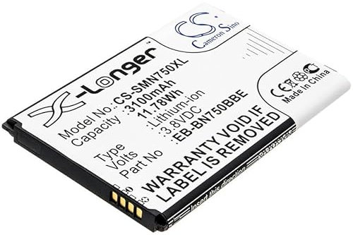 TCTK Akkus 3100mAh Kompatibel mit [Samsung] Galaxy Note 3 Mini, Galaxy Note 3 Neo, Neo Duos, LTE, SM-N7502, SM-N7505, SM-N7506V, SM-N7507, SM-N750K, SM-N750S, SM-N9008S Ersetzt EB-BN750BBC, EB-BN750B