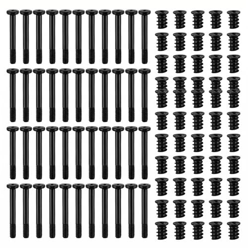 80-Piece PC Case Fan Screws Kit, Premium Carbon Steel Long & Short Self-Tapping Mounting Screws for 120mm/90/80/70mm Computer Chassis Fans & AIO Radiators