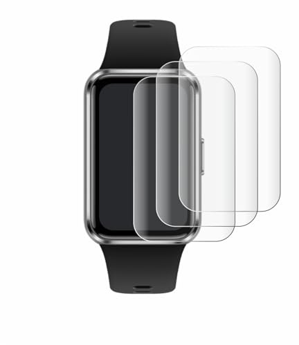 Savvies Schutzfolie für Huawei Band 11 | 4 Stück Transparenter Displayschutz Made in Germany Curved Full-ScreenDisplayschutz-Folie Klar Anti-Fingerabdruck