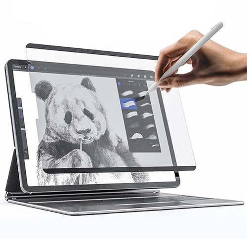 DuaTang Paper-Feel Magnetic Screen Protector for iPad Air 4 10.9 inch 2020 / iPad Pro 11 2022 2021 2020 2018, Anti Glare & Detachable & Reusable Matte Film, Designed for Drawing, Writing - 2-Pack