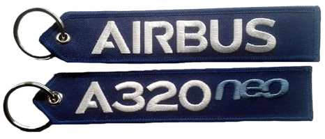 Limox Schlüsselanhänger Airbus A320neo blau