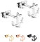 Treuheld® | Anker Ohrstecker/Ohrringe aus 925 Sterling Silver | 7mm x 8mm x 0,8mm | Silber | Set/Paar Anchor Schmuck Stecker | Damen und Herren
