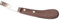 Hauptner 40602000 Hufmesser / Klauenmesser rechts 65 mm breite Klinge,Thermo-Esche Hartholz für Pferde und Rinder, braun
