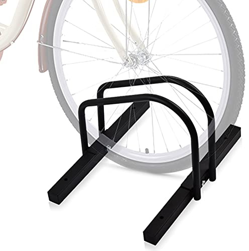 WALMANN Fahrrad-Bodenständer, Fahrrad-Parkständer für 1 Fahrrad-Garage, Fahrradaufbewahrungsständer für drinnen und draußen, 55,9–71,1 cm Radständer, max. Reifenbreite 5,5 cm