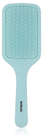 Imbue Detangling Paddle Hair Brush - Curly Wavy Dry or Damaged Hair, Reducing Hair Breakage and Frizzy No More Tangle, Green