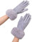 COAVEL Handschuhe Winter Damen Pelz, grau, 25