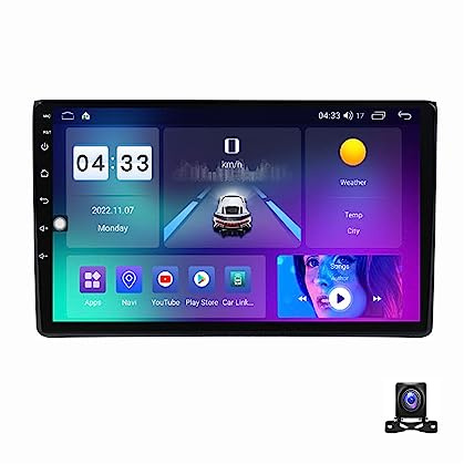 2 DIN Android 12 Car Stereo Radio De Coche De 9 Pulgadas Pantalla Táctil Bluetooth Manos Libres Radio Auto FM/DSP/RSD con AHD Cámara De Visión Trasera, para Audi A4 B6 B7 S4 RS4,M700s