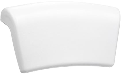 Koelaa Almohada de Baño, Cojín de Baño Impermeable, Almohada Bañera con Ventosas Antideslizantes, Reposacabezas Bañera, Almohada Bañera Ergonómico para SPA en Casa Almohada Bañera-Blanco