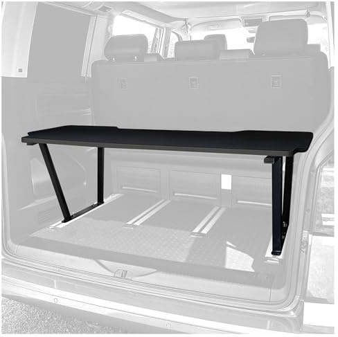 CHROMEMASTER | Compatibile con VW T5 2003-2015 Multivan | Letto Pieghevole per Auto, Prolunga del Letto Multiflexboard per Camper, Letto da Campeggio, Scaffale, Tavolo | Accessorio per Il Camper
