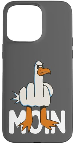 Hamburger Möwe Moin Mittelfinger Lustiges Hamburg Hülle für iPhone 15 Pro Max