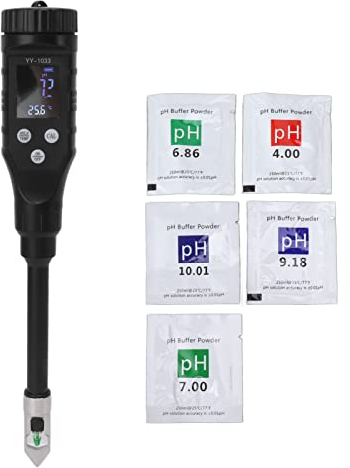 Soil Moisture Meter, Plant Soil PH Testing Kit with PH,Soil Tester Bluetoth Connection Prong Waterproof Soil Ph Tester for House Plants Bonsai Tree, Garden Care, Farm, Lawn, Indoor Outdoor