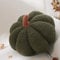 Yhoelata Halloween Kürbis Kissen, Kissen Kürbisform Grün Dekokissen, Herbst Zierkissen Aesthetic Sofakissen Teddysamt Pumpkin Pillow, Bett DekoKissen Runden für Kind Schlafzimmer, Geschenk 20 cm
