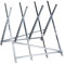 Relaxdays Chevalet de sciage, Pliable, Charge maximale 150 kg, Acier, HLP 80 x 80 x 82 cm, pour Couper Le Bois, argenté