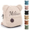 Personalisierte Rucksack Kinder mit Gestickt Name, Mini Kinderrucksack für Mädchen Junge, Kita Rucksäck Kleinkind, Klein Teddy Bär Kindergartenrucksack Schulranzen Tasche für Kindergarten (Beige)
