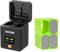 NP FW50 Charging Case,USB C PD Fast Dual Charger Compatible with Sony Alpha A6400, A6000, ZV-E10, a7 ii, a7r ii, A6300, A6500, a7s, a7, a7s ii, a7s, a5100, NEX-3/5/7 with TPU Air Box,Smart Display