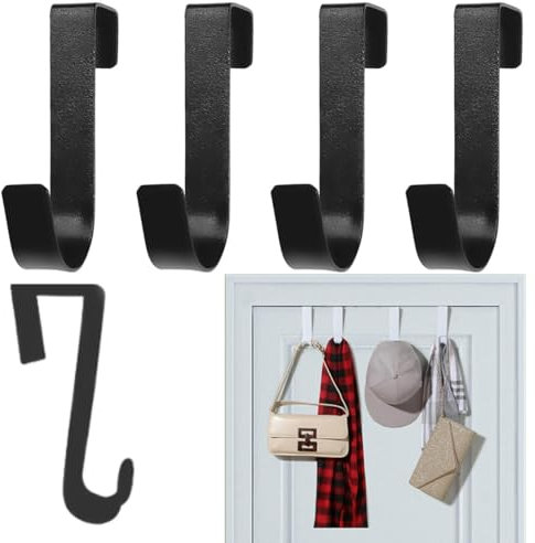 5 Pezzi Appendi Accappatoio Bagno, in Acciaio Inox,Ganci per Asciugamani Universali,Salvaspazio Appendi Asciugamani Bagno Gancio Accappatoio Doccia,per Termoarredo Bagno(Nero)