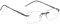 Edison & King Lesebrille Limitless - Randlose Lesebrille mit dünnen Bügeln - entspiegelt - gehärtet (Black, +1,50 dpt)