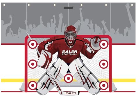 Ealer HTST70 Hockey-Torwart / Zielscheibe für Eis- und Straßenhockey-Tor, reißfest, strapazierfähig, 2,1 x 3 m