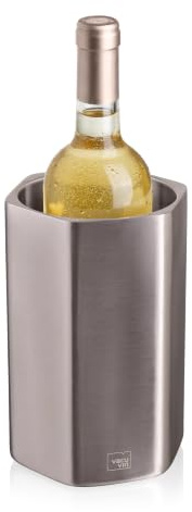 Vacu Vin HIVE Weinkühler - Weinflaschenkühler und Champagnerkühler - Edelstahl Weinflaschenkühler und Weinkühler Eimer - Kein Eis