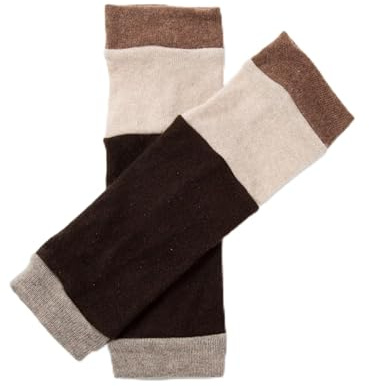 Turtle Doves 100% Recycled Cashmere Ankle Warmers (Brown Mix)