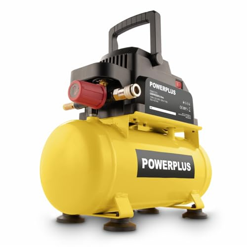 Powerplus Kompressor POWX17215 - Kompressor kein Öl 750W 6L