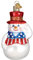 Old World Christmas Ornaments: Snowman Assortment Glass Blown Ornaments for Christmas Tree, Patriotic