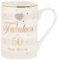 LEONARDO Ceramic 50th Birthday Mug | Stripes and Mad Dots | 1 Piece - 7x7x11 cm