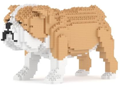 JEKCA | English Bulldog 01S-M03 - Bausteine, Bausteine, Skulpturen zum Bauen, Sammeln, perfekte Geschenkidee