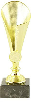 Mini Pokal Award Alabama inkl. hochwertigen Alu-Gravurschild mit Wunschtext (Gold, 22 cm)