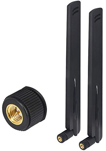 YILIANDUO 2 Pièces Antenne SMA Mâle Omnidirectionnelle Cellulaire Antenne 433MHz 6dBi Haut Gain Amplificateur de Signal pour Wireless Sensor RFID Télécommande, Voiture et Projets DIY