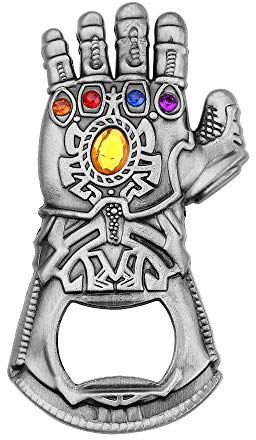 1PC Infinity Gauntlet Wine Bottle Opener Thanos Glove Bottle Opener Great Gifts for Great for Bar, Party, Beer Lovers, Excellent Birthday Gifts for Kids Marvel Fans(Silver)
