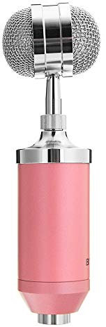 VIDOO Condensador De Grabación De Estudio Micrófono Metal Choque Montaje-Rosa