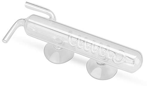 YOUTHINK Alto Cristal Transparente Cristal Acuario Burbuja Contador Tornillo Tanque De Peces Co2 Burbuja Externa Gaug Vidrio Espiral Regulador Difusor Atomizador Reactor