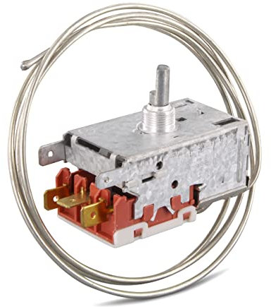 DL-pro Universal Thermostat für Ranco K59-L1102 VT9 1200mm 3x 6,3mm AMP Temperaturregler Kühlthermostat mit Zubehör für 2 Sterne 3 Sterne Kühlschrank Gefrierschrank mit automatischer Abtauung