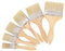 Sweieoni Flachpinsel 6 Stück Malerpinsel Flachpinsel Lasurpinsel Kunstfaser Naturborsten Holz Lasurpinselset Tools Pinselset Flächenstreicher Flachpinsel Lack für Ölmalerei Malerei 6 Vielen Größen