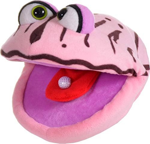 Living Puppets Handspielpuppe Schätzchen die Tiefseemuschel aus Stoff in der Größe 18cm, W840, Rosa