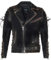 Infinity Leather Herren Jahrgang Schwarz Brando LIVE to Ride Geprägte Eagle Leder Motorrad Motorradjacke S