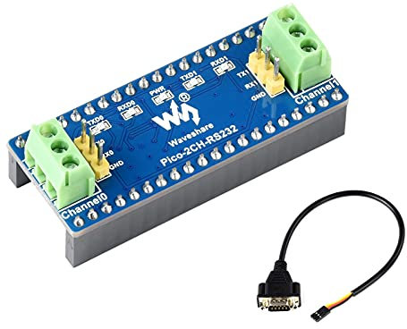 IBest 2-Channel RS232 Module Board Converting UART to RS232 for Raspberry Pi Pico Mini Board, Transceiver SP3232EEN,300~912600bps BAUDRATE,Using UART Bus