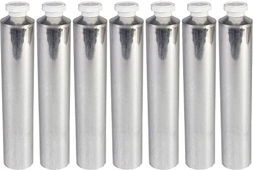 Empty Oil Paint Tube with Needle Cap (40ml, 7 Pack), Unsealed Aluminum Tube for Storing Paints Acrylics, Gouaches, Watercolors, Oils and Other Kinds of Paints