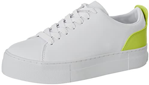 Guess GIAA5, Scarpe con Lacci Donna, White Lime, 36 EU