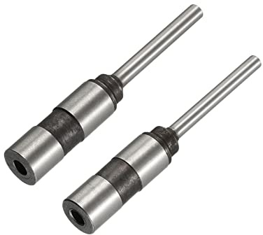 QUARKZMAN Hueco Papel Taladro 5mm x 75mm, 4mm x 70mm para Vástago Recto Punzón Perforadora Máquina 2uds