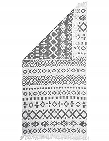 e-floor - Teppich - Fransenteppich - Boho-Stil Fransenteppich - Wohnzimmerteppich - Schlafzimmerteppich - angenehm zu berühren - 80x150 cm