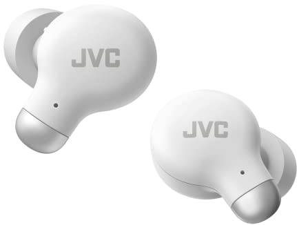 JVC HA-Z250T-W Noise Cancelling Bluetooth Wireless Memory Foam Earbuds, Comfortable Fit, Sound, Low Latency mode, 28-hour of Battery Life, Single Ear Use (White)