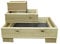 3 Tier Garden Patio Decking Corner Planter,
