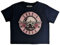 Guns N' Roses Crop Top T Shirt Classic Band Logo Official Womens Navy M