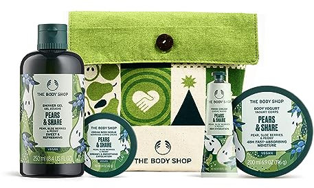 The Body Shop Pears & Share Essential Body Care Set, Vegan, 4-Piece Set