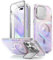 i-Blason Cosmo for iPhone 15 Pro Max Case with Camera Cover Stand [Compatible with MagSafe][Built-in Screen Protector] 360 Full-Body Protective Magnetic Phone Case for iPhone 15 Pro Max (2023), PinkWa