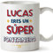 MUGFFINS Tazas Personalizadas para FONTANERO hombre - En Español - Eres Súper - 11 oz / 330 ml - Regalo Personalizable original y divertido