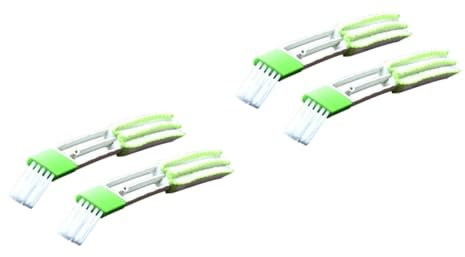 PartyKindom 4 Piezas Cepillo de Aire Acondicionado Adorno de Cupcake de Sirena soplador Polvo Plumero para ventilación de Coche Limpiador de Aire Acondicionado Cabeza Doble Interior detergente